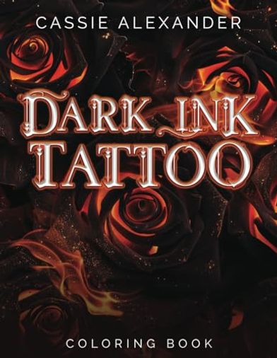 Dark Ink Tattoo Coloring Book